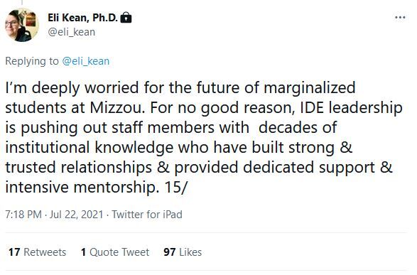 Eli Kean tweet